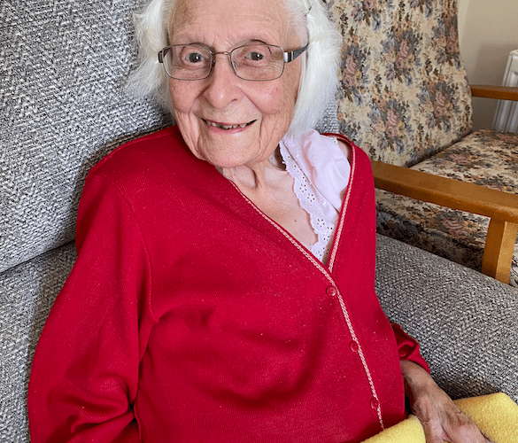 Ruby Mather, of Hemyock, who celebrated her 100th birthday on September 18.