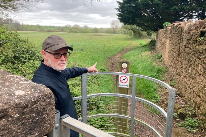 Charles Biscoe on the proposed Grand Western Greenway in Wellington (Picture: Daniel Mumby)