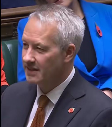 Wellington's MP Gideon Amos in Parliament raising concerns over super fast broadband delivery for villages.