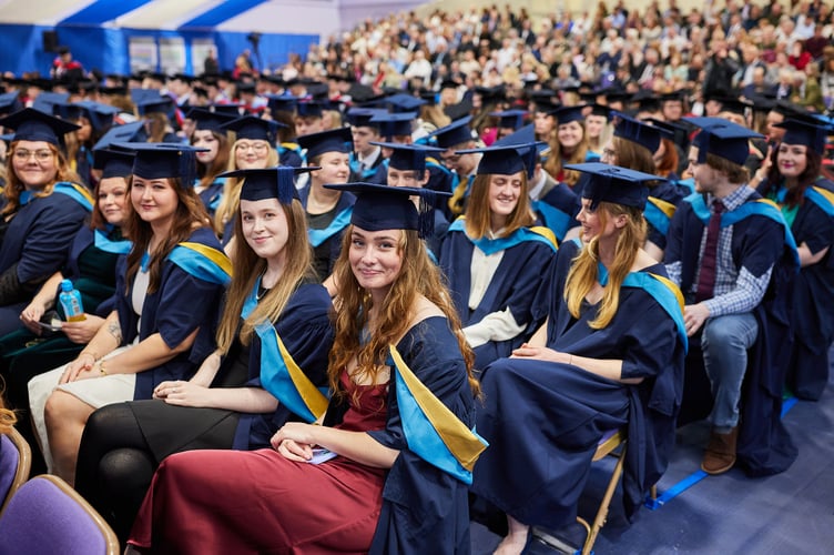 University Centre Somerset students at their 2024 graduation ceremony. PHOTO: Moment Photography.