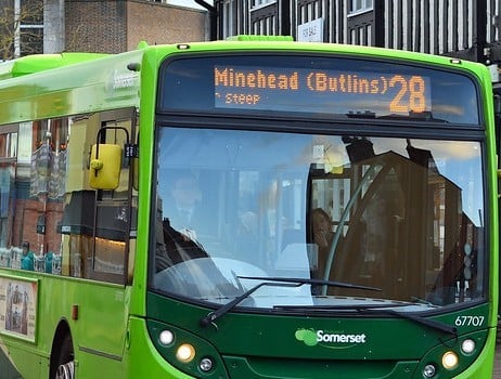 The 28 bus runs between Taunton and Minehead (Photo:Ian Liddell-Grainger, former MP)