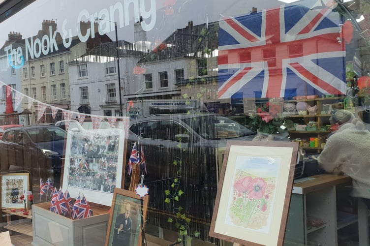 Ian Lloyd's original poppy field watercolour artwork is on display in the Nook and Cranny, Wellington.