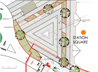 Town's 'station square' could be triangular and missing a station