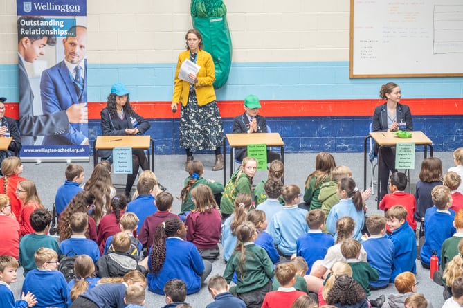 The scene at the Maths Challenge – 63 schools competed!