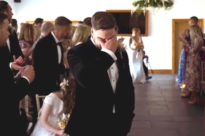 Frankie Penfold walks mum Hannah down the aisle on his parentâs wedding day. Release date December 11 2024. This is the moment there wasn't "a dry eye in the house" as a little boy took his first steps down the aisle at his mum's wedding.  Frankie Penfold, 10, was born with SUCLA-2 mitochondrial depletion syndrome - an inherited disorder which affects the early development of the brain.  His parents, Hannah and Tom, both 32, were told by doctors he wouldn't live past his teenage years.  His symptoms include being mildly deaf, not being able to hold his head up, and not being able to walk.  But he used machines with harnesses to help him strengthen his muscles by weight-bearing on them, alongside adults helping him to walk - and trained for five years to walk Hannah down the aisle on April 8, 2023.