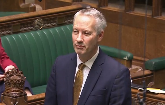 Taunton and Wellington MP Gideon Amos speaking in the House of Commons on December 5 (Image: Houses of Parliament)