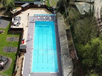 Outdoor pool offers chilly festive swimming sessions