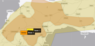 Met Office issues amber snow warning for Somerset