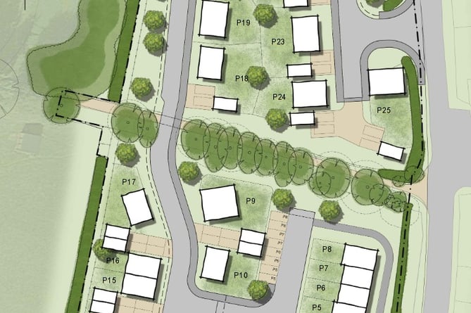 Plans for 25 homes on North Street in Wiveliscombe