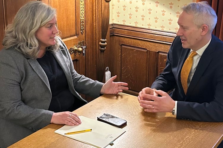 Gideon Amos MP met with secretary of state for transport Heidi Alexander to discuss the reopening of Wellington station.