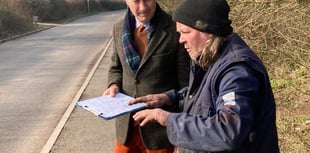 Gideon Amos MP visits villages hit by flooding