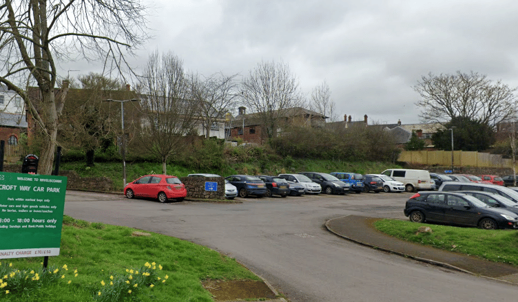 Wiveliscombe's Croft Way car park will see an anti-parking charges protest take place on Saturday (March 1). PHOTO: Google Maps.